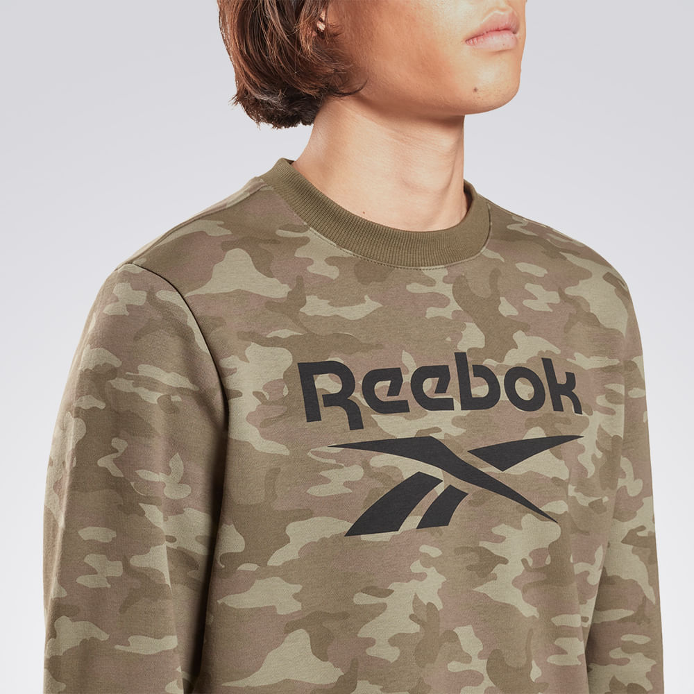 Blusa Reebok Camo Crew Masculino