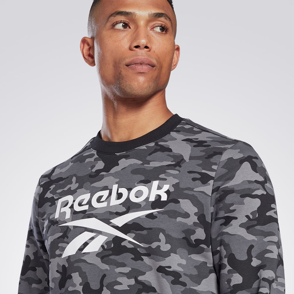 Blusa Reebok Camo Crew Masculino