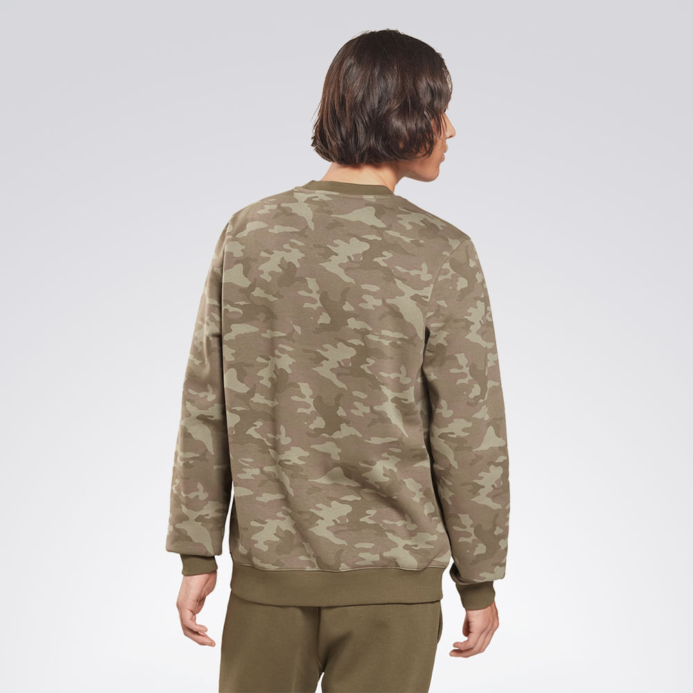 Blusa Reebok Camo Crew Masculino