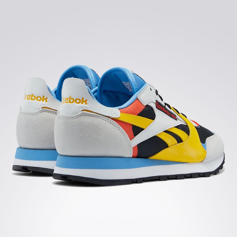 Tenis Reebok Brasil - Reebok Classic Leather Masculino Azul  Marinho/Vermelho/Cinzentas