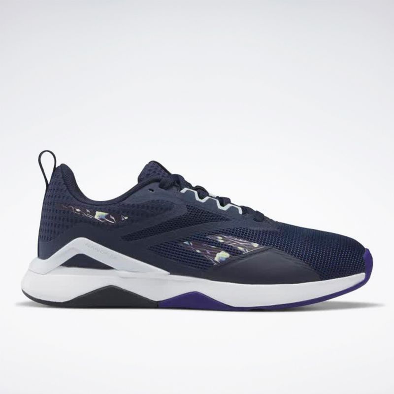 Tênis Reebok Nanoflex TR 2.0 Esportivo Feminino Knit Preto Preto