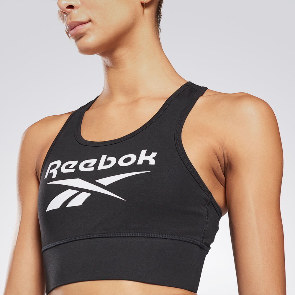 Top Reebok Bralette Algodao Sup Leve W