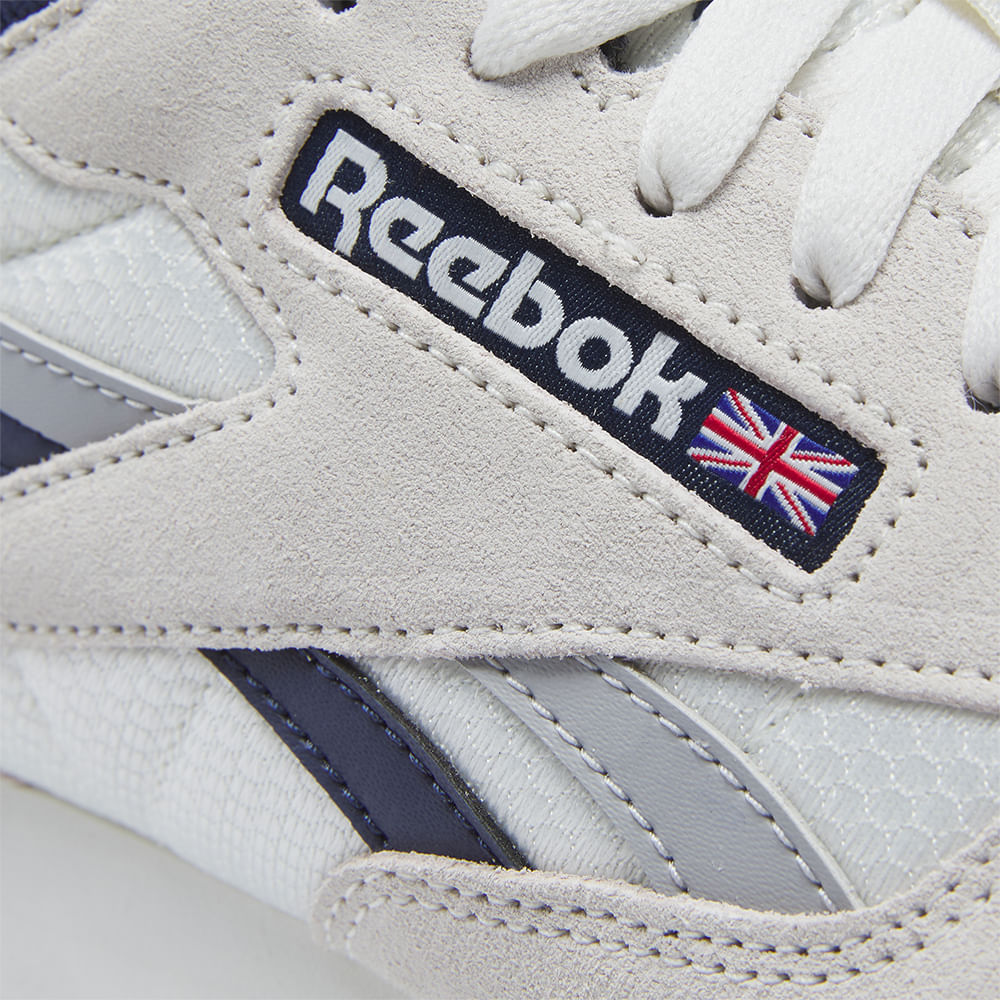 Tenis Reebok Brasil - Reebok Classic Leather Masculino Azul  Marinho/Vermelho/Cinzentas