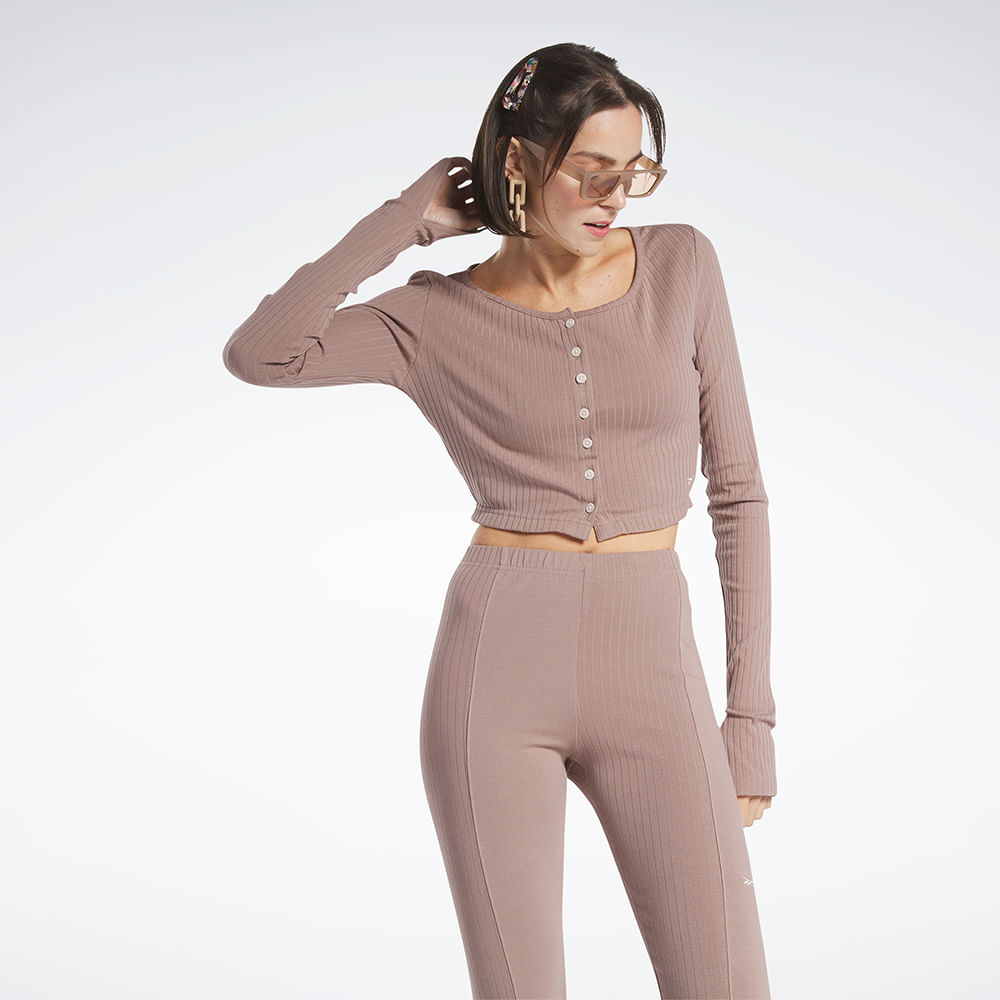 Camiseta Reebok Cl Wde Trend  LS Top Feminino