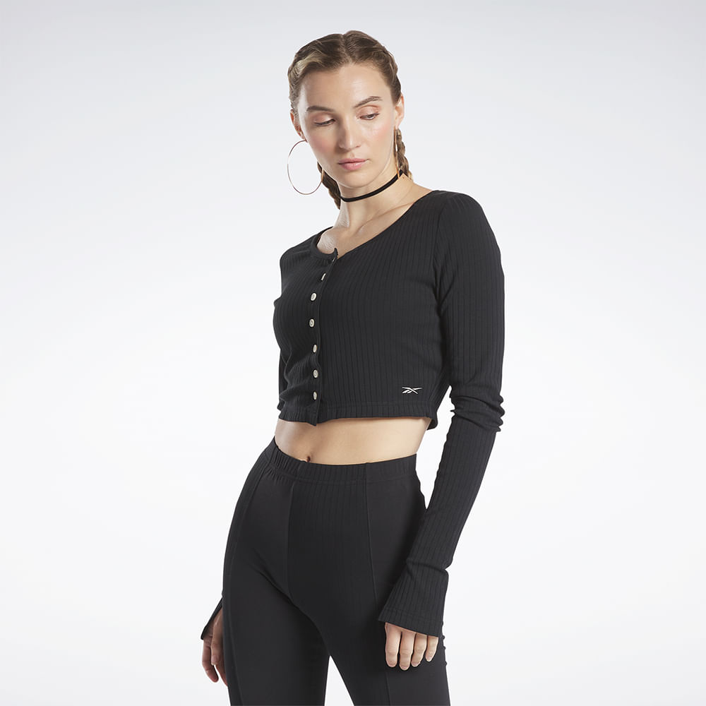 Camiseta Reebok Cl Wde Trend Ls Top Feminino - imagem 1