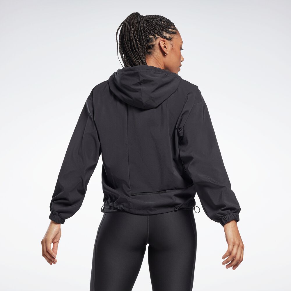 Blusa Reebok 1/4 Zip  Running Woven Feminino