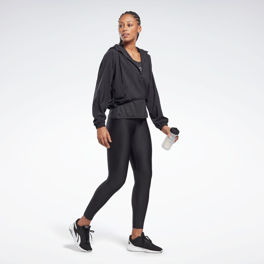 Blusa Reebok 1/4 Zip  Running Woven Feminino