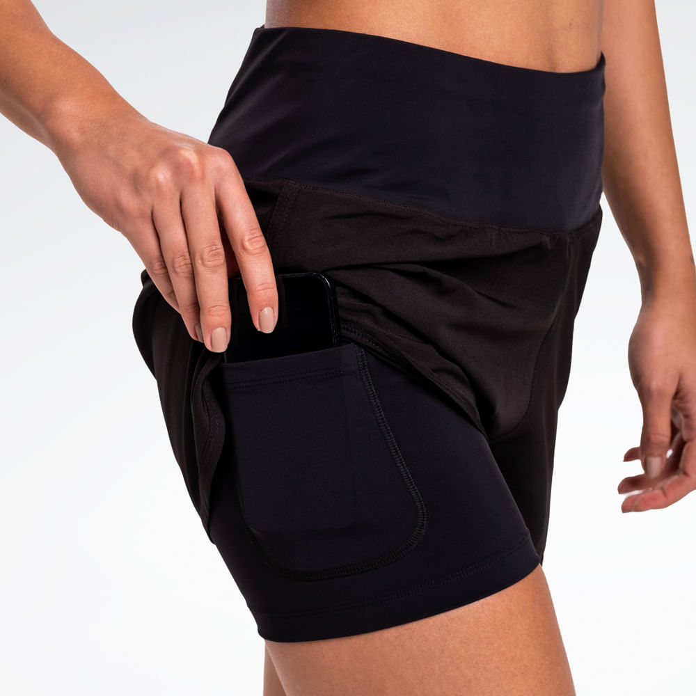 Short Reebok Impact 2 em 1 4 Feminino