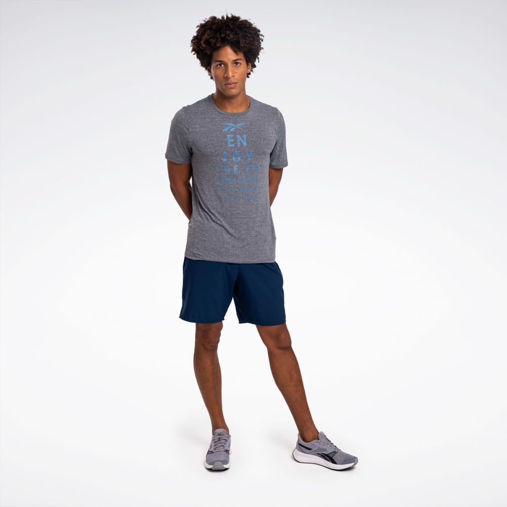 Camiseta Reebok Race Print Manga curta Masculina