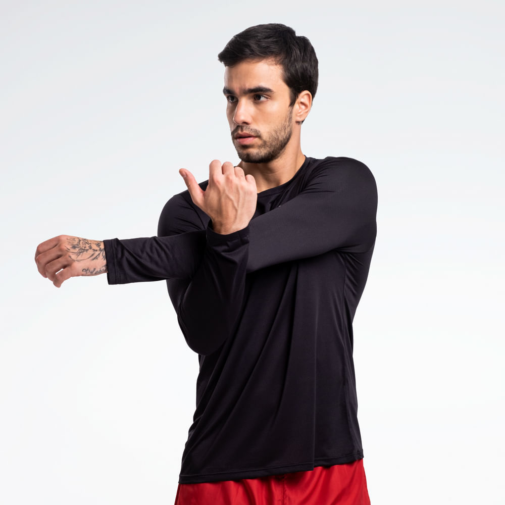 Camiseta Reebok Utility Manga Longa Masculina