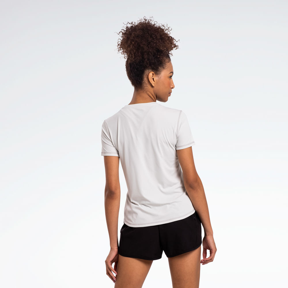 Camiseta Reebok Impact Print Manga Curta Feminina