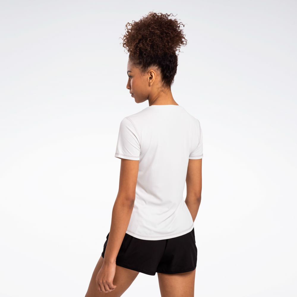 Camiseta Reebok Impact Print Manga Curta Feminina