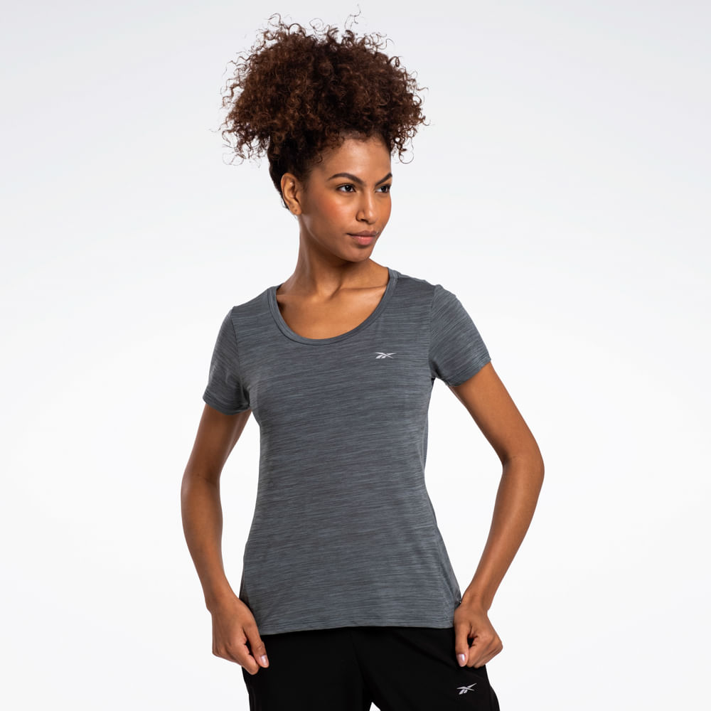 Camiseta Reebok Race Manga Curta Feminina