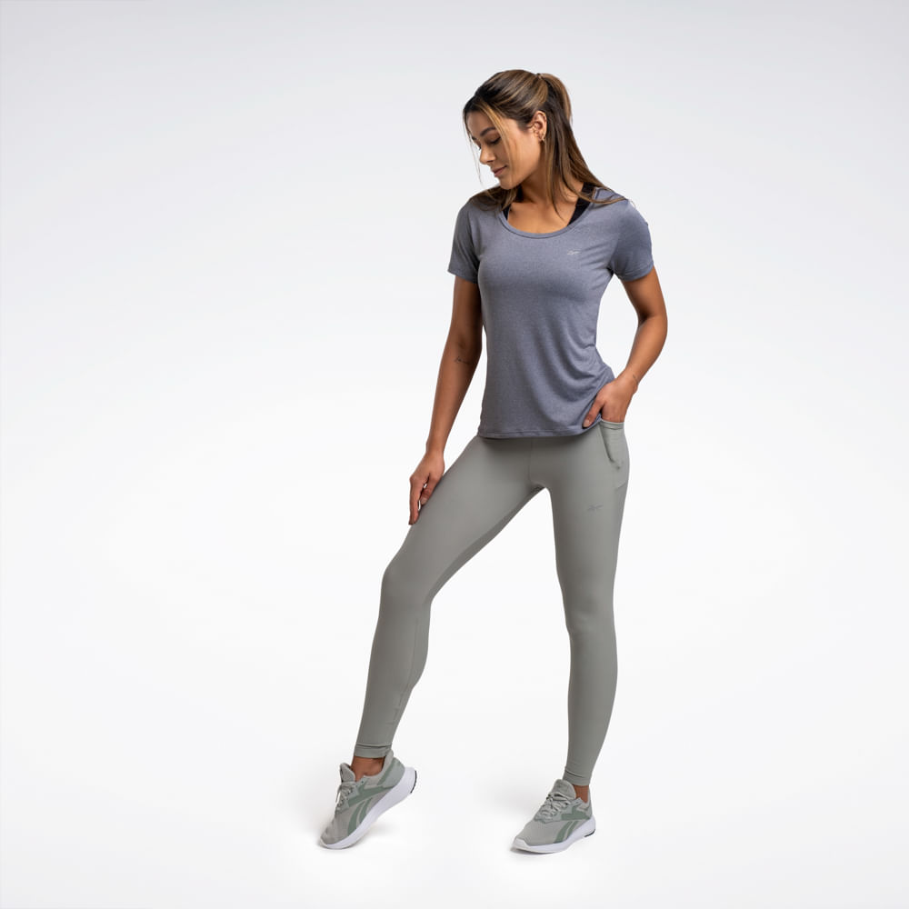 Camiseta Reebok Dynamic Manga Curta Feminina