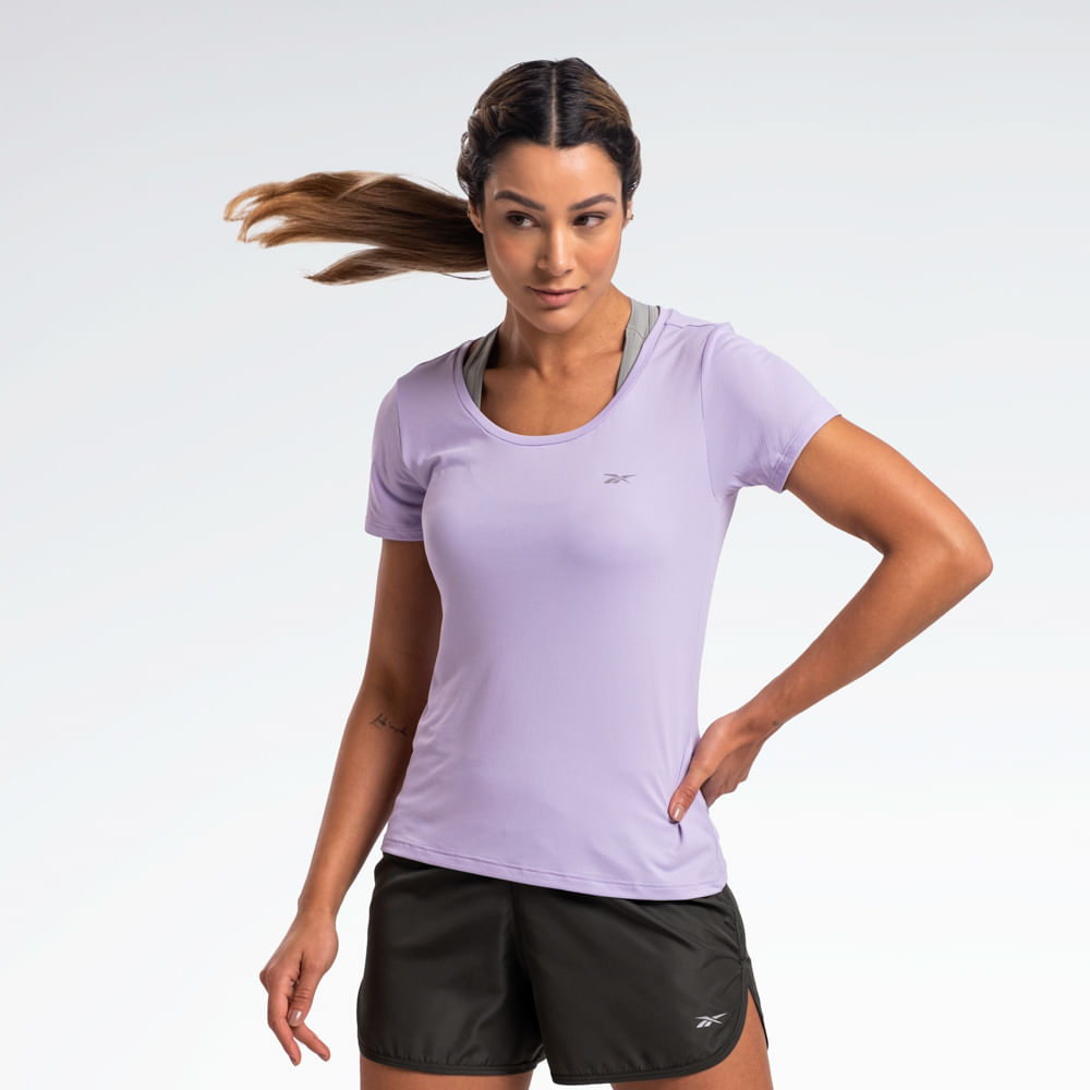 Camiseta Reebok Dynamic Manga Curta Feminina