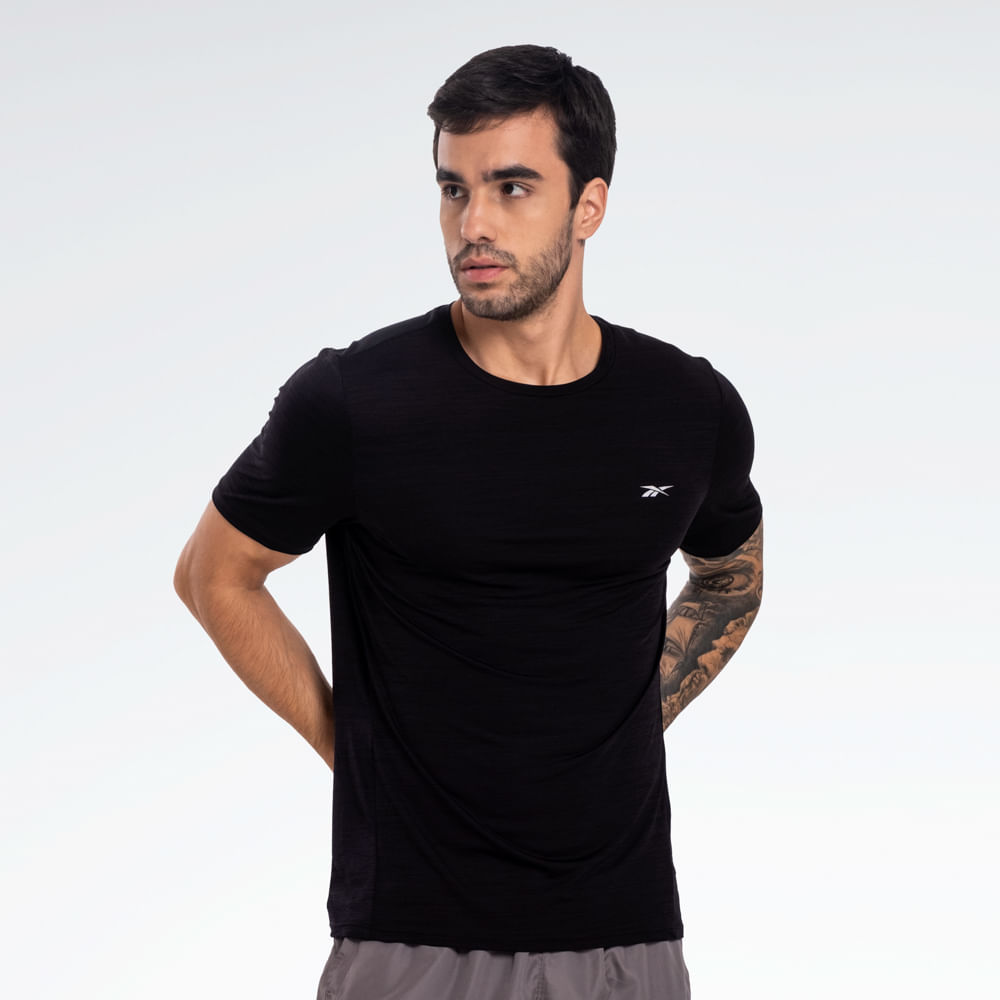 Camiseta Reebok Race Manga Curta Masculina
