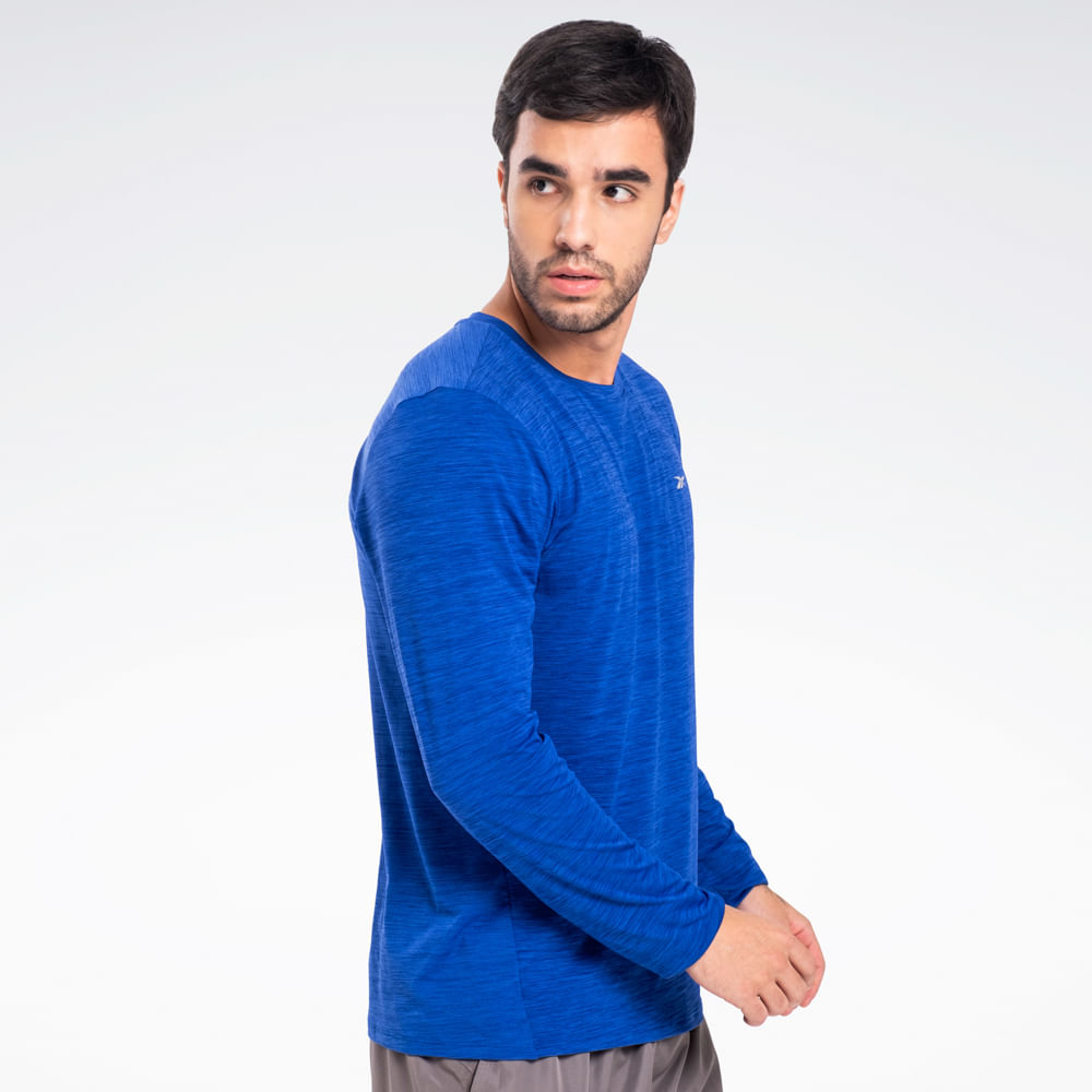 Camiseta Reebok Race Manga Longa Masculina