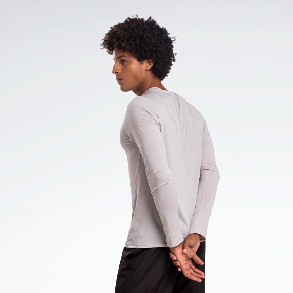Camiseta Reebok Race Manga Longa Masculina