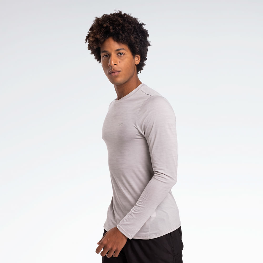 Camiseta Reebok Race Manga Longa Masculina