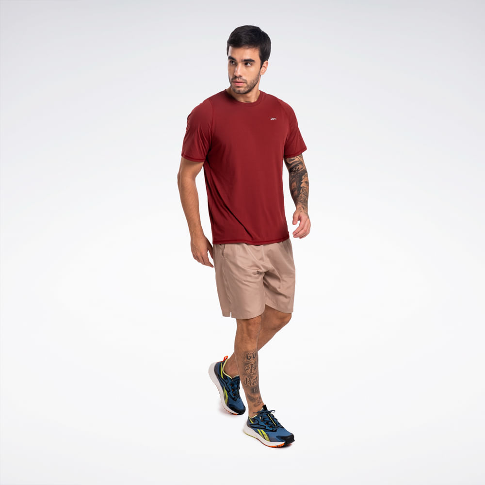 Camiseta Reebok Agile Manga Curta Raglan Masculina