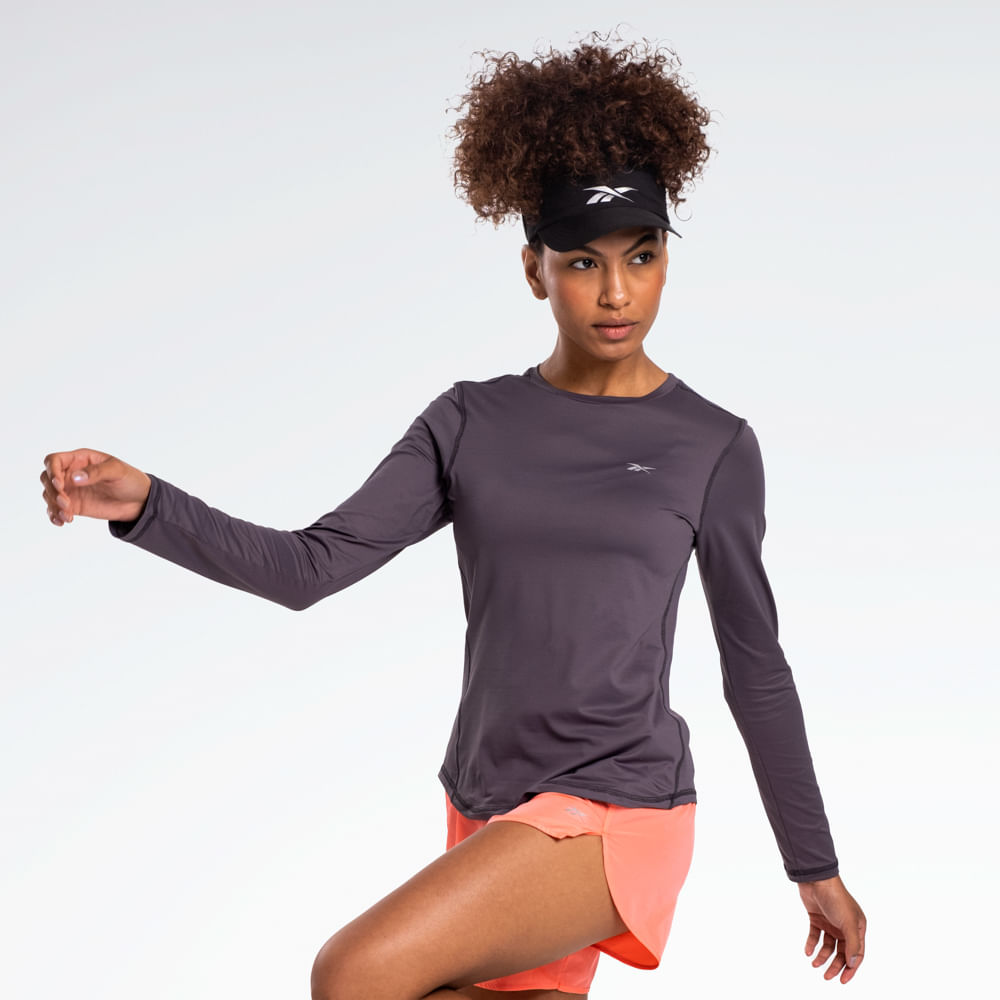 Camiseta Reebok Impact Manga Longa Feminina