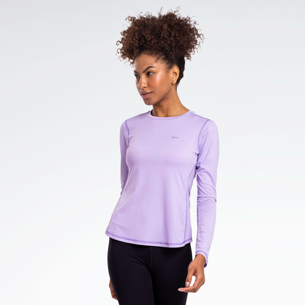 Camiseta Reebok Impact Manga Longa Feminina