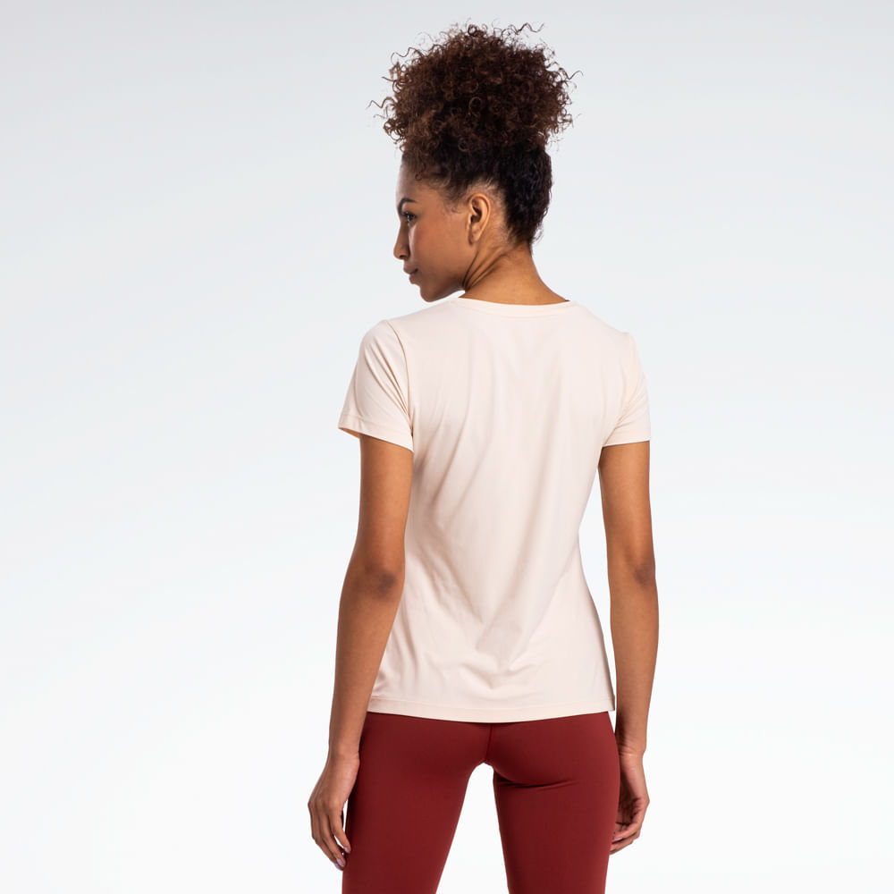 Camiseta Reebok Agile Manga Curta Feminina