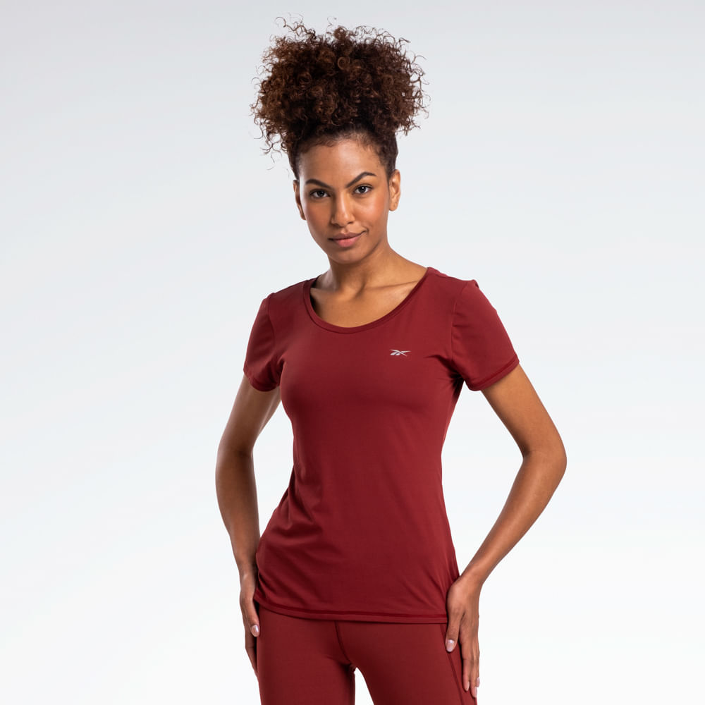 Camiseta Reebok Agile Manga Curta Feminina