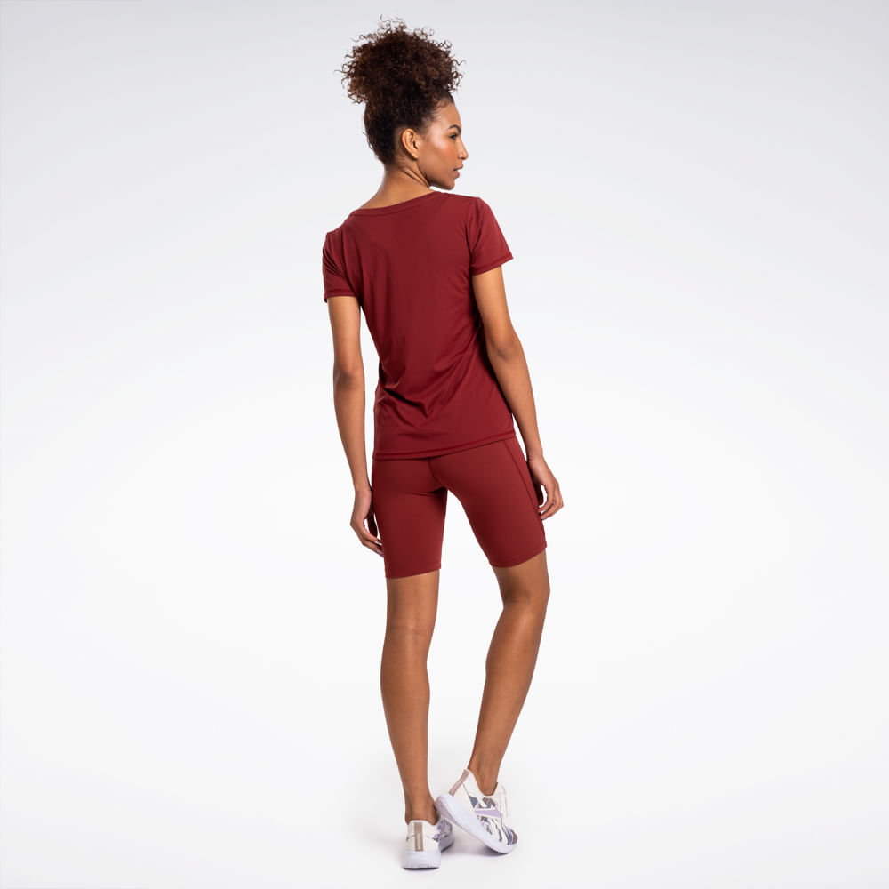 Camiseta Reebok Agile Manga Curta Feminina