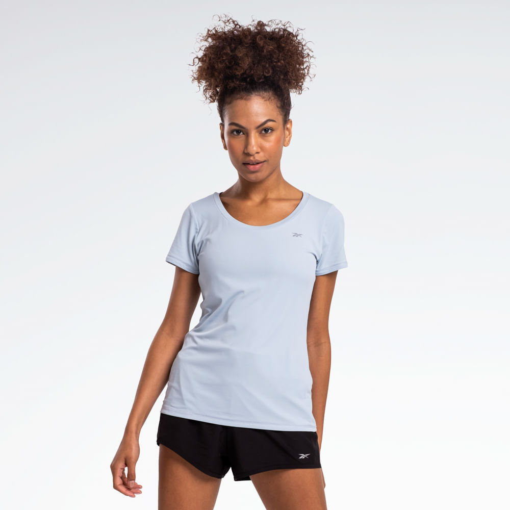 Camiseta Reebok Agile Manga Curta Feminina