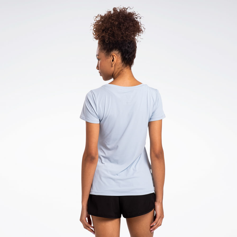 Camiseta Reebok Agile Manga Curta Feminina