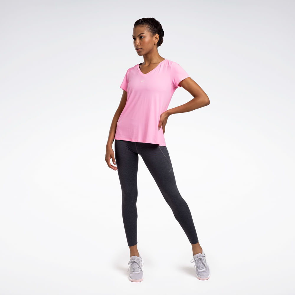 Camiseta Reebok Athletic Manga Curta Feminina