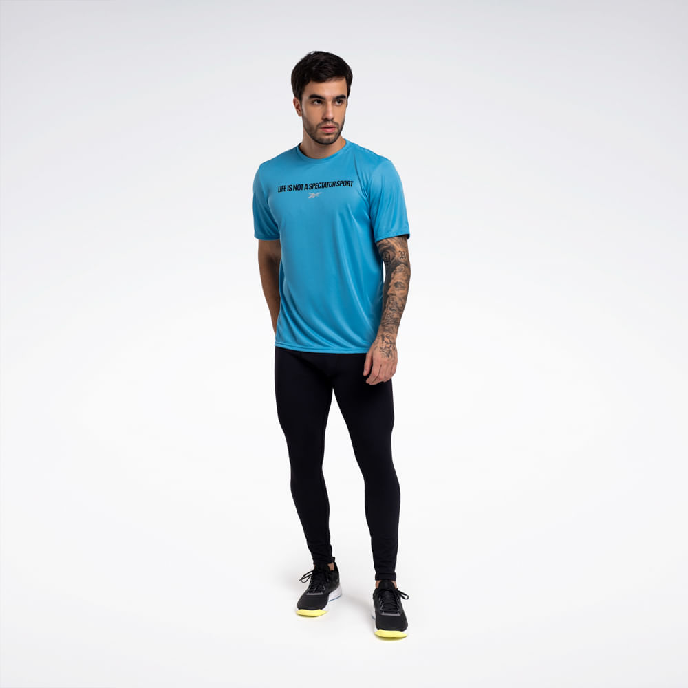 Camiseta Reebok Functional Print Manga Curta Masculina