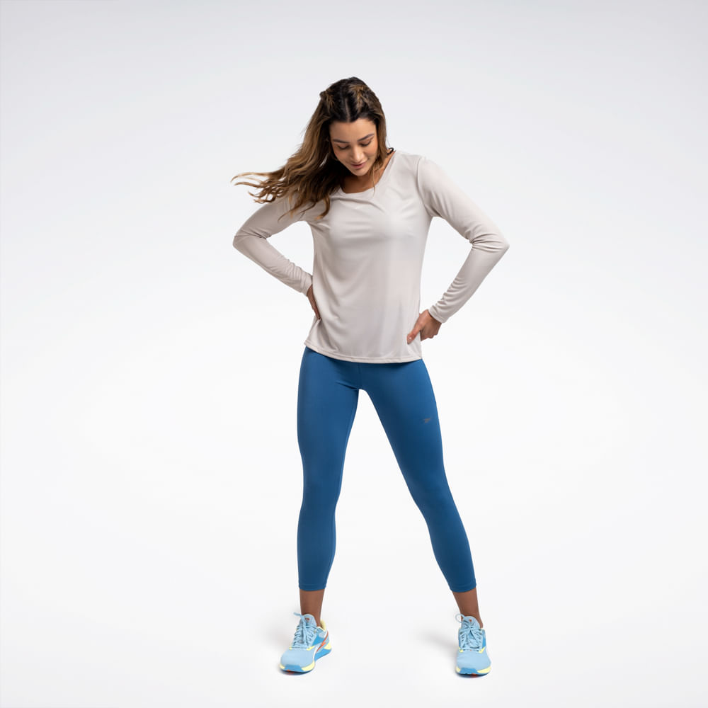 Camiseta Reebok Functional Manga Longa Feminina