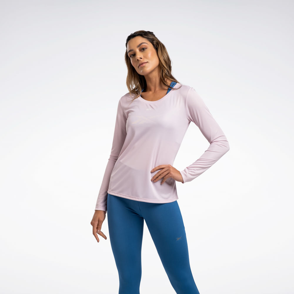 Camiseta Reebok Functional Manga Longa Feminina