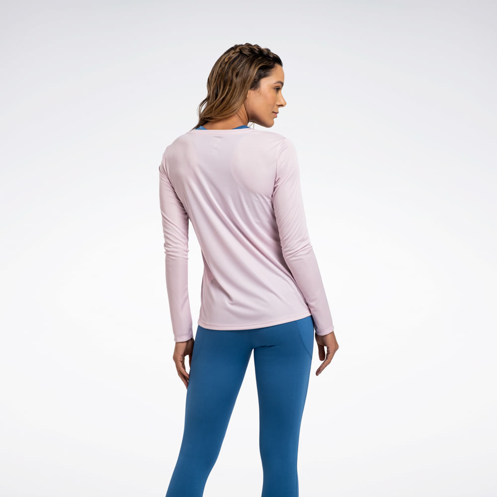 Camiseta Reebok Functional Manga Longa Feminina
