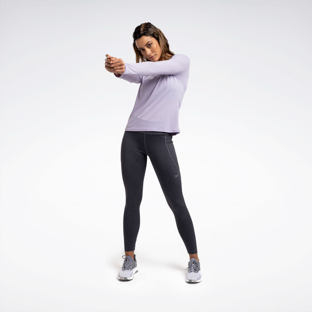 Camiseta Reebok Workout Manga Longa Feminina