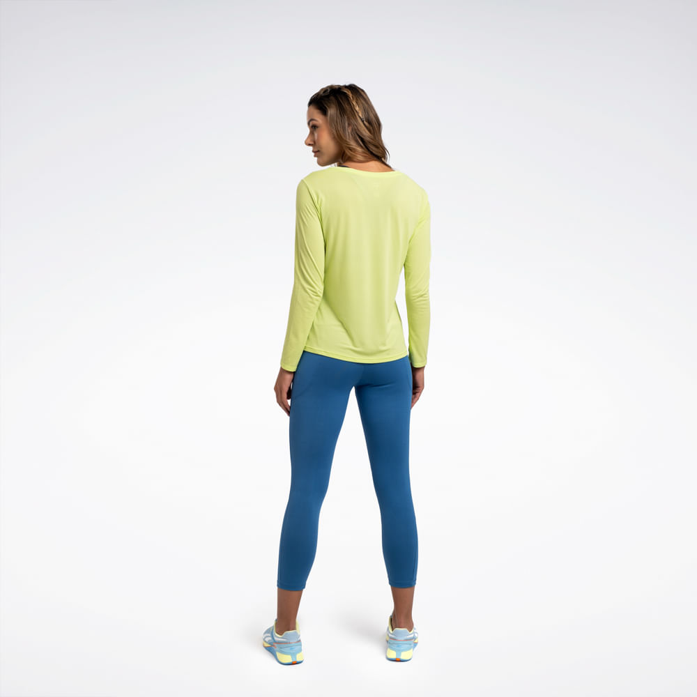 Camiseta Reebok Workout Manga Longa Feminina