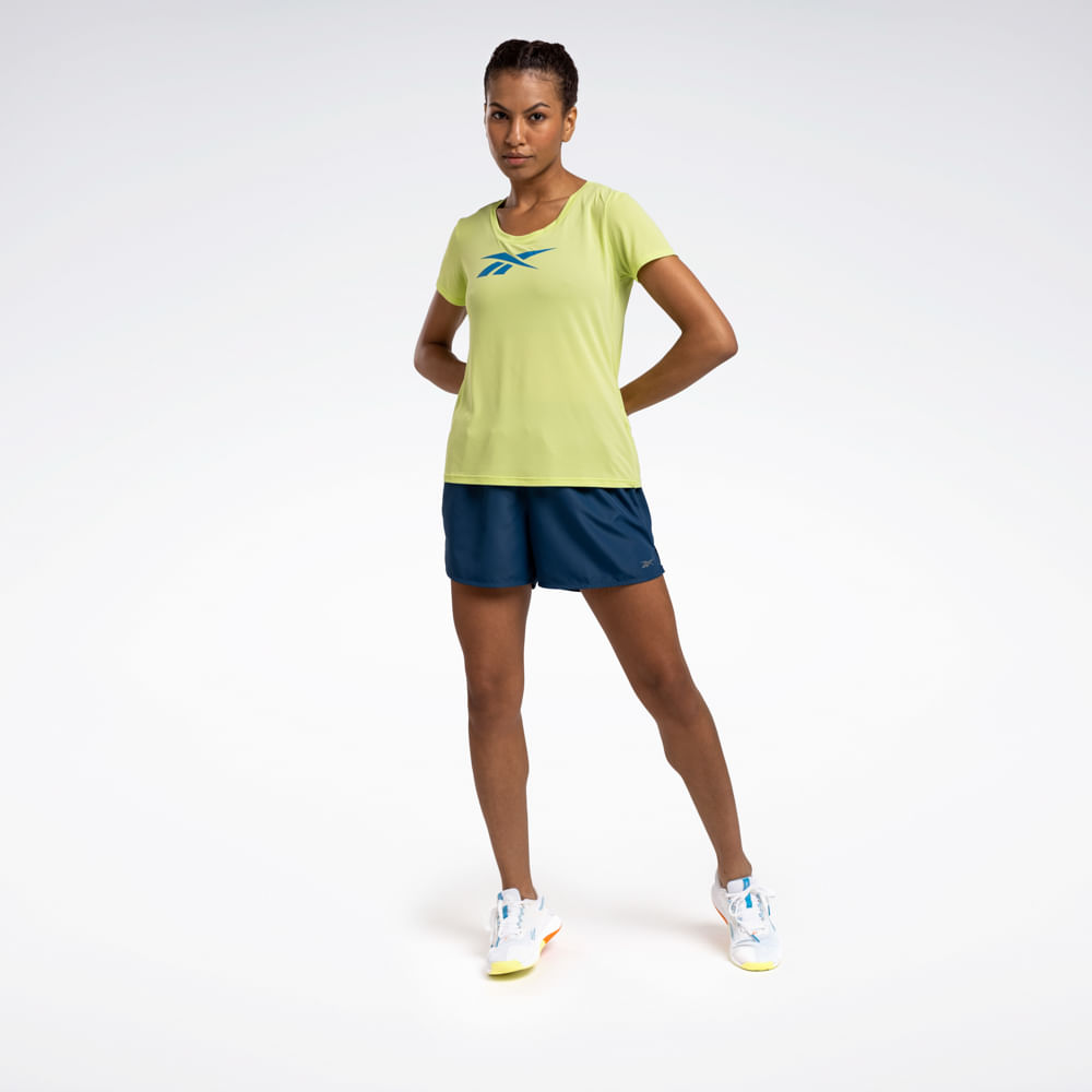 Camiseta Reebok Workout Manga Curta Feminina