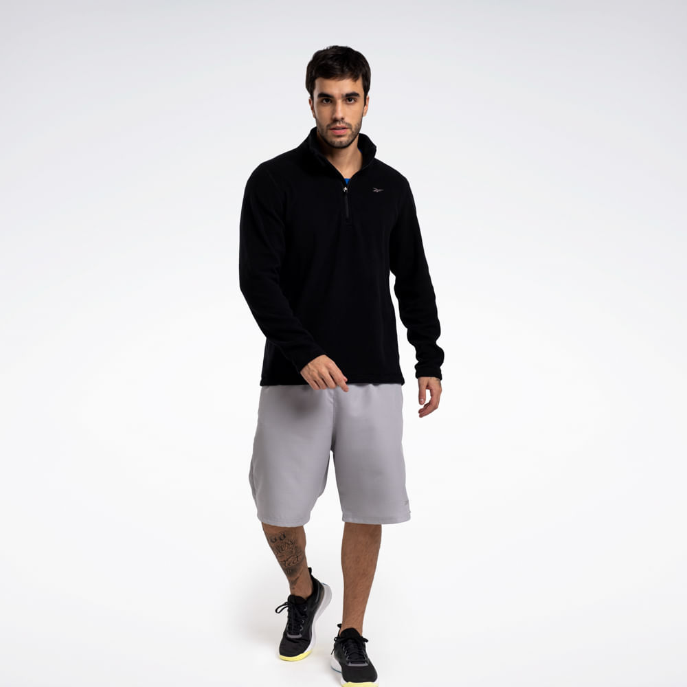 Jaqueta Reebok M Athletic 1/2 Zip Masculina