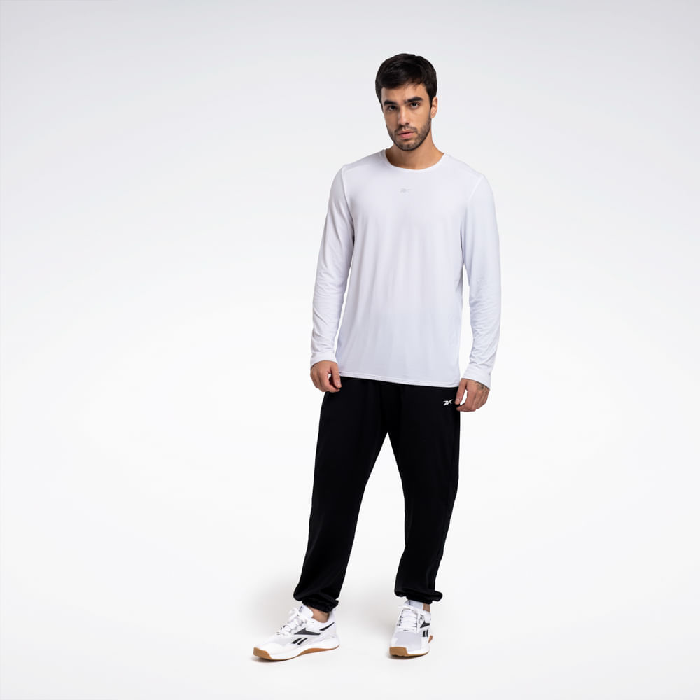 Camiseta Reebok Athletic Manga Longa Masculina