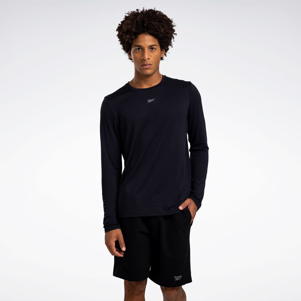 Camiseta Reebok Athletic Manga Longa Masculina