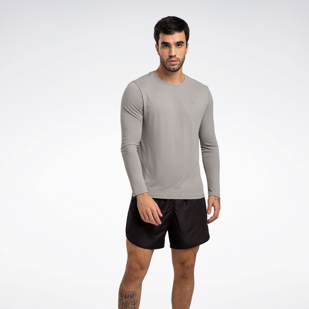 Camiseta Reebok Dynamic Manga Longa Masculina