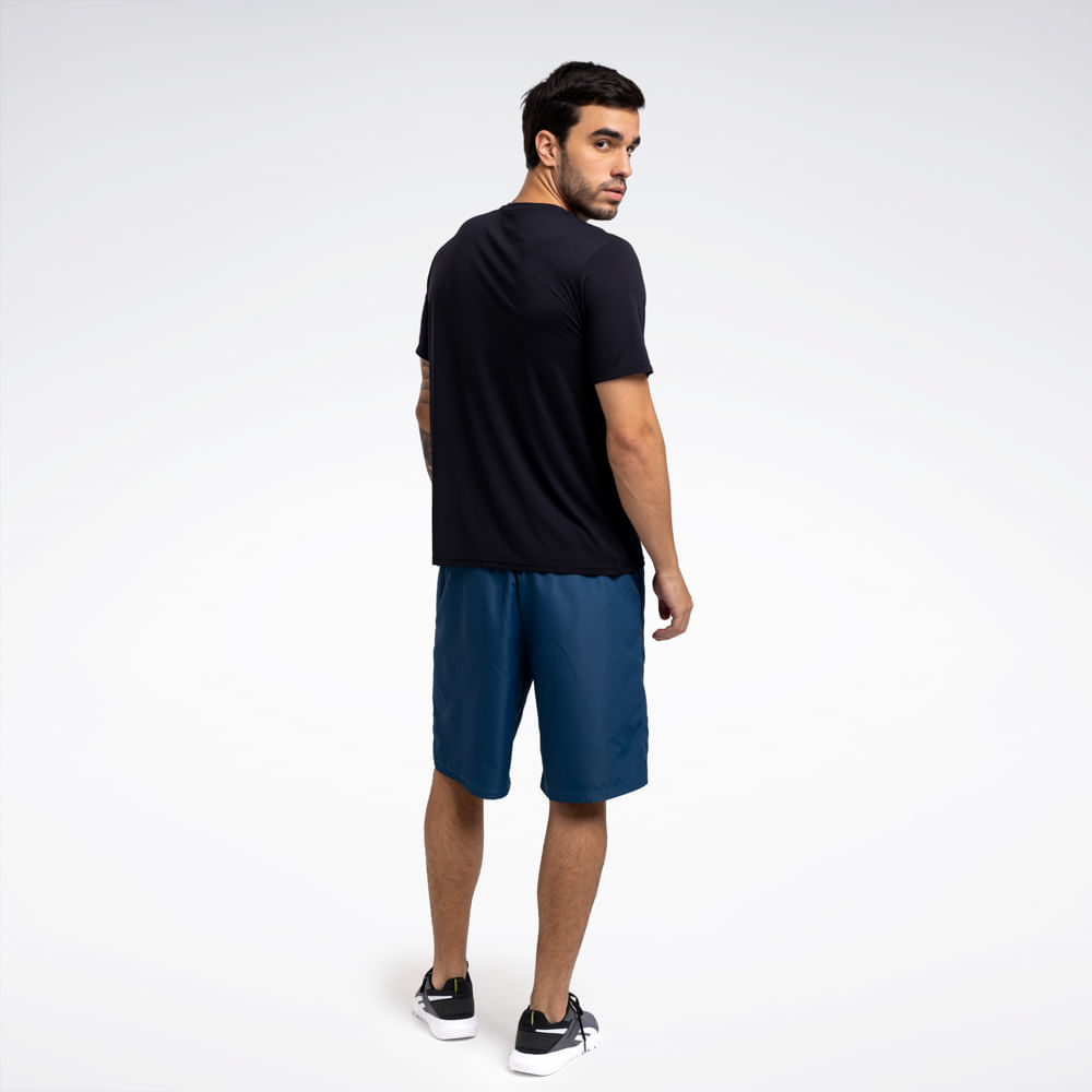 Camiseta Reebok Workout Print Manga Curta Masculina