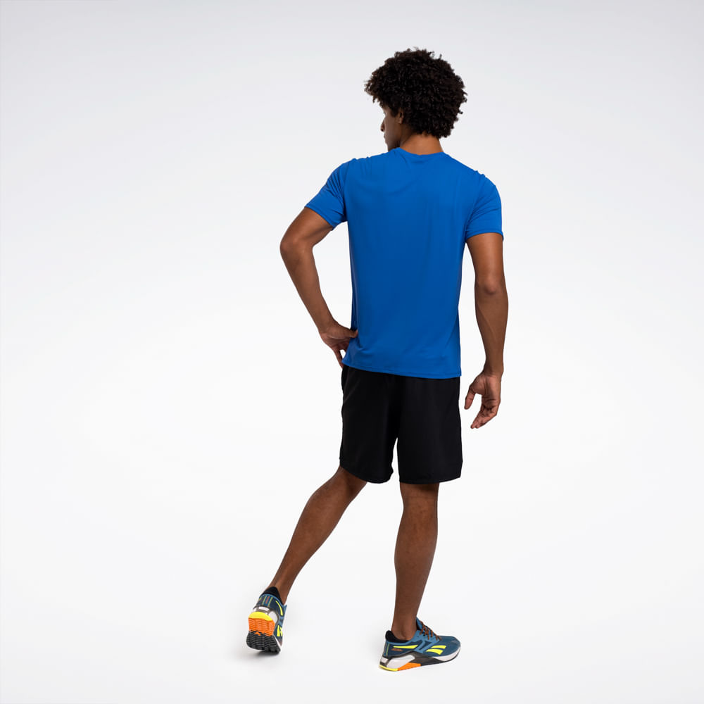 Camiseta Reebok Workout Print Manga Curta Masculina