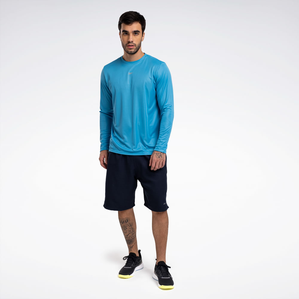 Camiseta Reebok Functional  Manga Longa Masculina