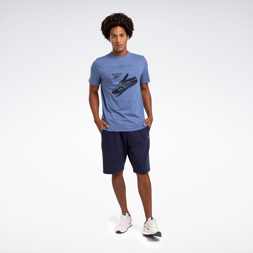 Camiseta Reebok Estampada Manga Curta Masculina