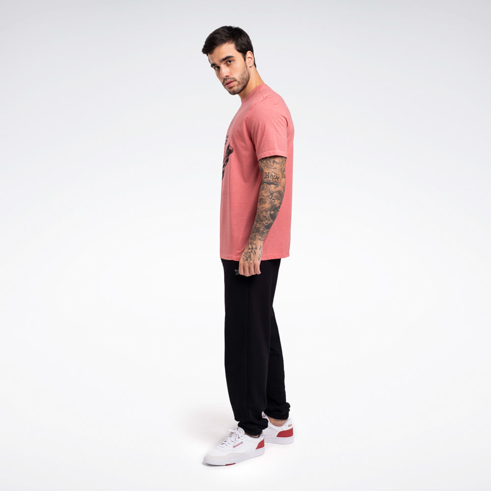 Camiseta Reebok Estampada Manga Curta Masculina