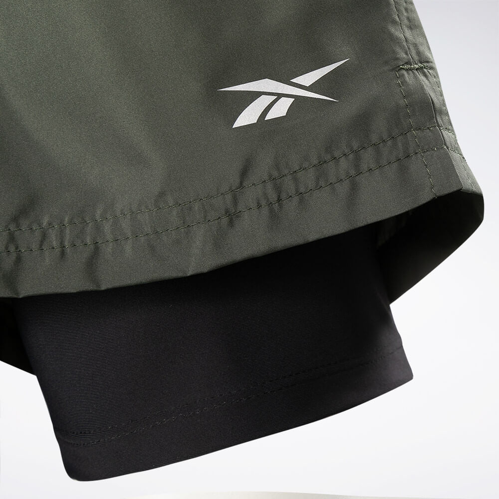 Short Reebok Dynamic 2N1 7 Masculino