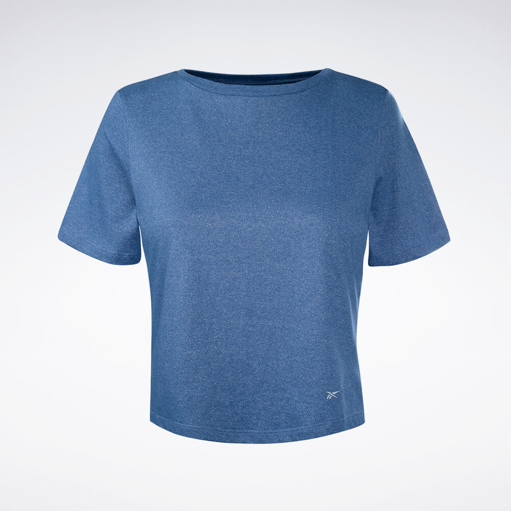 Camiseta Reebok Active Cropped Manga Curta Feminina